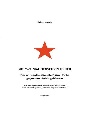 cover image of Nie zweimal denselben Fehler